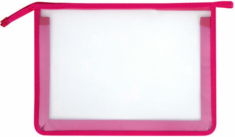 Папка для тетрадей ЮНЛАНДИЯ А4, 1 отделение, пластик, на молнии, "Ballerina", 271077