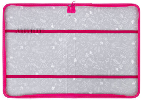 Папка на молнии BRAUBERG А4 с ручкой, с органайзером, 1 отделение, "Cute fox", 272217