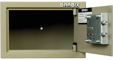 Сейф мебельный BRABIX "D-18m", 180х270х236 мм, 5 кг, ключевой замок, крепление к стене, 291161