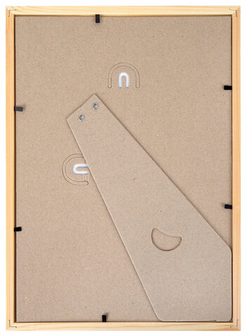 Рамка 21х30 см небьющаяся, аналог IKEA, багет 12 мм дерево, BRAUBERG "Woodray", цвет натуральный, 391360