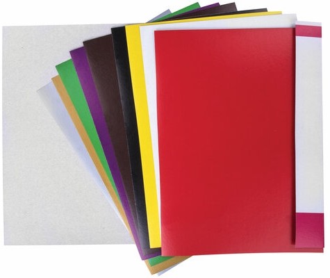 Картон цветной А4 МЕЛОВАННЫЙ (глянцевый), ВОЛШЕБНЫЙ, 10 листов 10 цветов, в папке, BRAUBERG, 200х290 мм, "Маяк", 129915