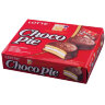 Печенье LOTTE "Choco Pie" ("Чоко Пай"), прослоенное, глазированное, в картонной упаковке, 336 г (12 штук х 28 г)