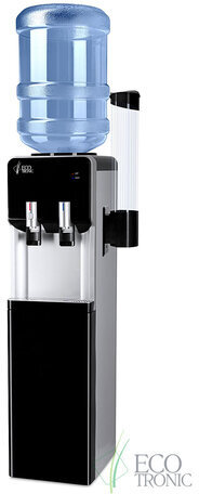 Кулер для воды ECOTRONIC M40-LCE, напольный, НАГРЕВ/ОХЛАЖДЕНИЕ ЭЛЕКТРОННОЕ, шкаф, 2 крана, 11478