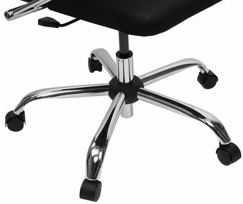 Кресло офисное BRABIX PREMIUM "Ultimate EX-800" хром, плотная двойная сетка Х2, черное/бежевое, 532913