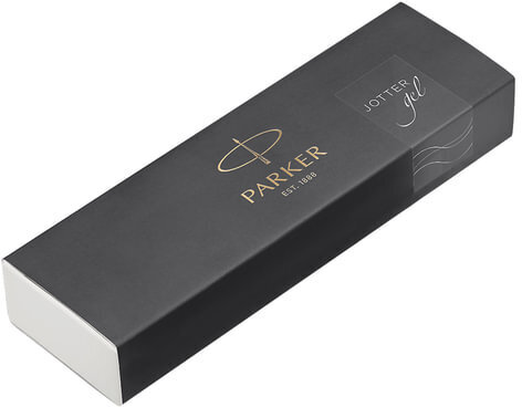 Ручка гелевая PARKER "Jotter Stainless Steel CT", корпус серебристый, детали из нержавеющей стали, черная, 2020646