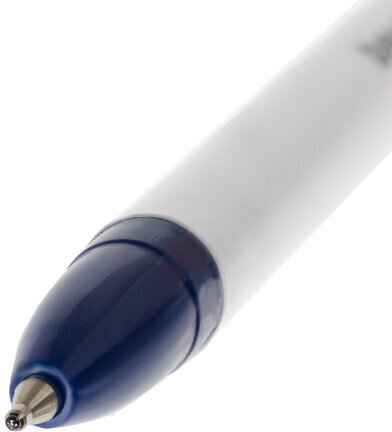 Ручка шариковая масляная BRAUBERG Stick Medium, СИНЯЯ, узел 1 мм, линия письма 0,5 мм, 143419