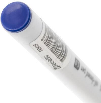 Ручка шариковая масляная BRAUBERG Stick Medium, СИНЯЯ, узел 1 мм, линия письма 0,5 мм, 143419