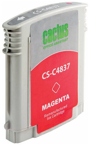Картридж струйный CACTUS (CS-C4837) для HP DesignJet 70/100/110/120, пурпурный