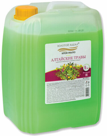 Мыло-крем 5 кг ЗОЛОТОЙ ИДЕАЛ, "Алтайские травы", 606417