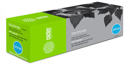 Картридж лазерный CACTUS (CS-CF210X) для HP LaserJet Pro 200 M276n/M276nw, черный, ресурс 2400 стр.