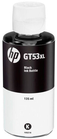 Чернила HP GT53XL (1VV21AE) для InkTank 315/410/415, SmartTank 500/515/615, черные, ресурс 6000 страниц, оригинальные