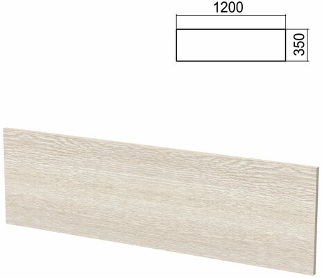 Экран к столам на металлокаркасе "Арго", шириной 1200 мм, ясень шимо