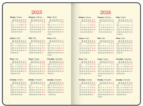 Ежедневник датированный 2025, А5, 138x213 мм, BRAUBERG "Cayman", под кожу, бордовый/коричневый, 115769