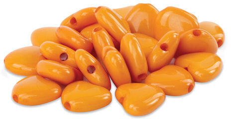 Бусины для творчества "Сердце", 10 мм, 30 грамм, оранжевые, золотые, красные, ОСТРОВ СОКРОВИЩ, 661242