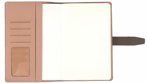 Ежедневник датированный 2025, А5, 143x218 мм, BRAUBERG "Journal", под кожу, застежка, органайзер, серый, 115881