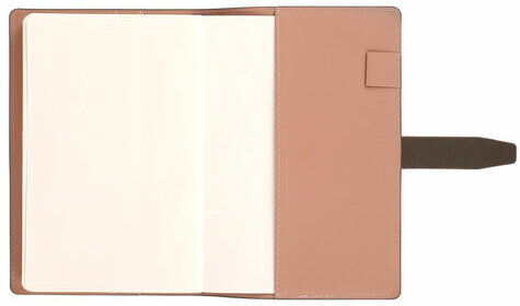 Ежедневник датированный 2025, А5, 143x218 мм, BRAUBERG "Journal", под кожу, застежка, органайзер, серый, 115881