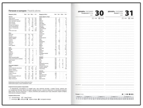 Ежедневник датированный 2025 145х215 мм, А5, STAFF, обложка бумвинил, бордовый, 116014