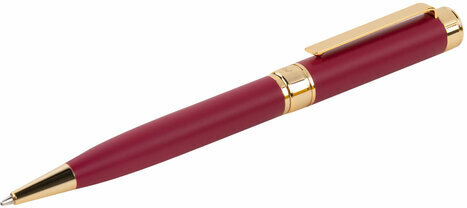 Ручка подарочная шариковая GALANT "Rossi", корпус красный, детали золото, узел 0,7 мм, линия письма 0,5 мм, синяя, 144172