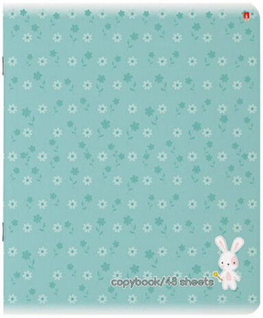 Тетрадь А5 48 л. АЛЬТ скоба, клетка, Soft Touch, "ЗЕФИРНЫЕ ЗАЙЧАТА" (5 видов), 7-48-747