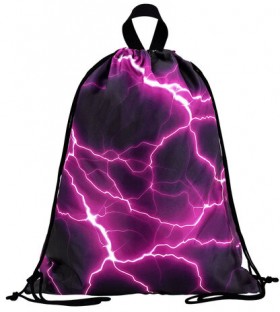 Мешок для обуви BRAUBERG большой удобный с ручкой, 51х41 см, Lightning, 272400