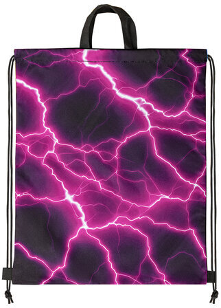 Мешок для обуви BRAUBERG большой удобный с ручкой, 51х41 см, Lightning, 272400