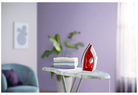 Утюг PHILIPS GC1742/40, 2000 Вт, антипригарное покрытие, самоочистка, красный