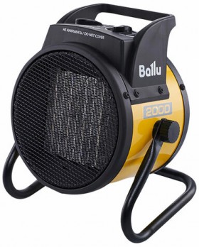 Тепловая пушка электрическая BALLU BKR-3, 2000 Вт, 220 B, терморегулятор, круглая, желтая, НС-1509348