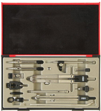 Готовальня профессиональная KOH-I-NOOR, 13 предметов, пластиковый пенал, 09452B0000PE