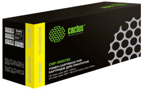 Картридж лазерный CACTUS (CSP-W2072X) для HP Color Laser 150a/150nw/178nw, желтый, ресурс 1300 страниц