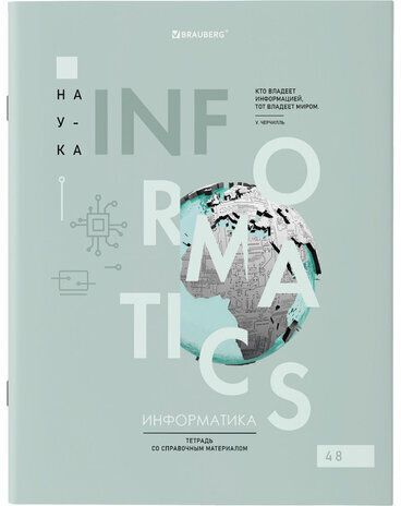 Тетради предметные со справочным материалом, КОМПЛЕКТ 12 ПРЕДМЕТОВ, VISION, 48 л., обложка картон, BRAUBERG, 404323