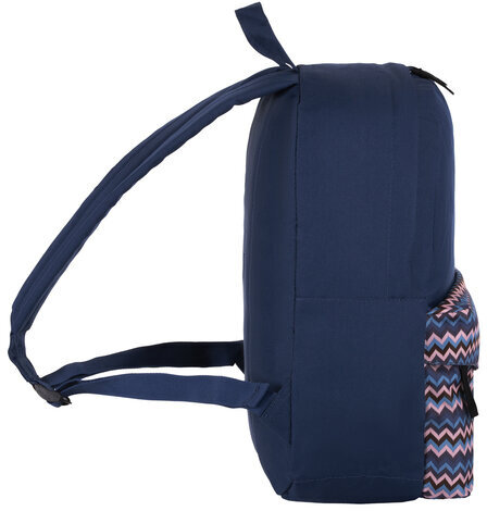 Рюкзак BRAUBERG, универсальный, сити-формат, синий, карман с пуговицей, 20 литров, 40х28х12 см, 225352