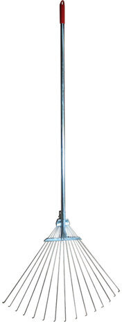 Грабли веерные проволочные раздвижные, 15 зубьев, ширина 15-58 см, черенок 115 см, ГРАНДМАСТЕР, 700348