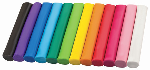 Пластилин классический BRAUBERG 12 цветов, 200 г, ВЫСШЕЕ КАЧЕСТВО, блистер, 103350