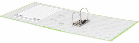 Папка-регистратор BRAUBERG с покрытием из ПВХ, 80 мм, с уголком, лайм (удвоенный срок службы), 227196