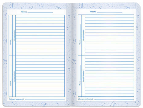 Дневник для музыкальной школы 140х210 мм, 48 л., обложка кожзам гибкая, BRAUBERG, справочный материал, синий, 105498