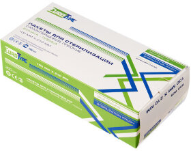 Пакет комбинированный самоклеящийся 100х210 мм EUROTYPE 200 шт., для ПАРОВОЙ/ГАЗОВОЙ стерилизации