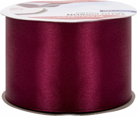 Лента атласная ширина 50 мм, длина 23 м, бордовая, BRAUBERG, 591527