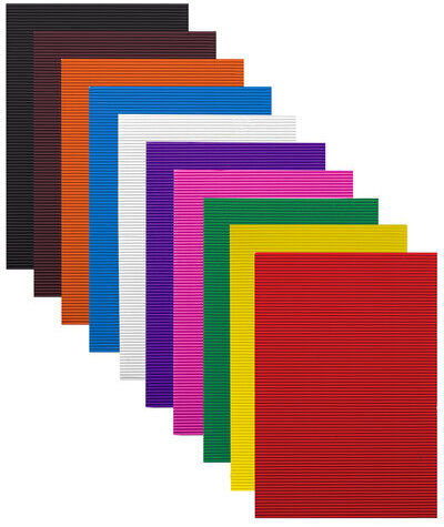 Цветная бумага А4 ГОФРИРОВАННАЯ, 10 листов 10 цветов, 160 г/м2, ОСТРОВ СОКРОВИЩ, 210х297 мм, 111944