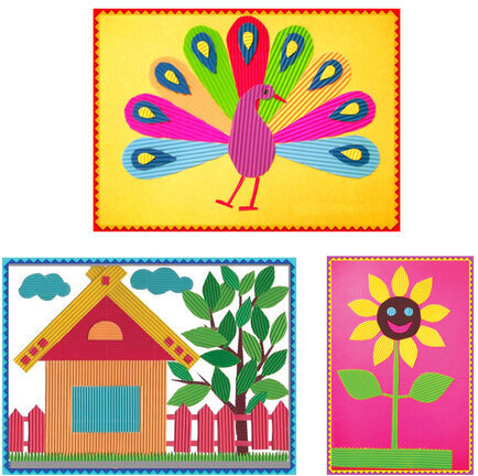 Цветная бумага А4 ГОФРИРОВАННАЯ, 10 листов 10 цветов, 160 г/м2, ОСТРОВ СОКРОВИЩ, 210х297 мм, 111944