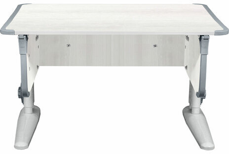 Стол-парта регулируемый "ДЭМИ" СУТ.43, 1000х550х530-815 мм, серый каркас, пластик серый, рамух белый (КОМПЛЕКТ)