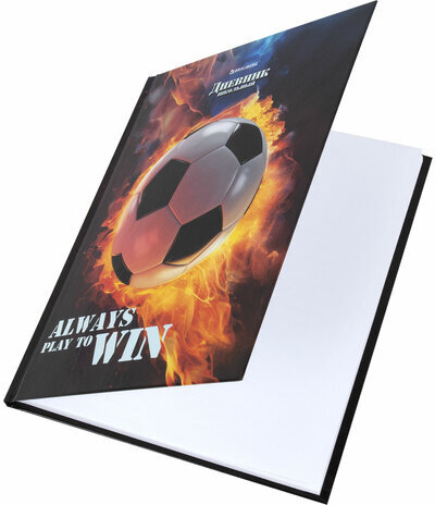 Дневник 5-11 класс 48 л., твердый, BRAUBERG, глянцевая ламинация, с подсказом, "Футбол", 106880