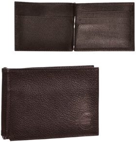 Зажим для купюр BEFLER &quot;Грейд&quot;, натуральная кожа, тиснение, 120х86 мм, коричневый, Z.9.-9