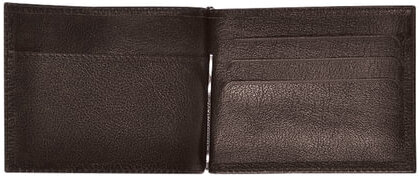 Зажим для купюр BEFLER "Грейд", натуральная кожа, тиснение, 120х86 мм, коричневый, Z.9.-9