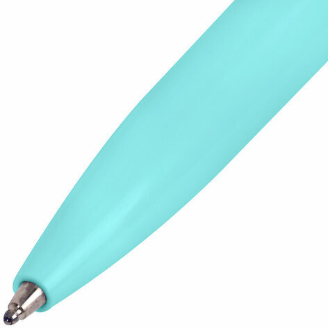 Ручка шариковая автоматическая BRAUBERG X17 PASTEL, СИНЯЯ, стандартный узел 0,7 мм, линия письма 0,5 мм, 144155