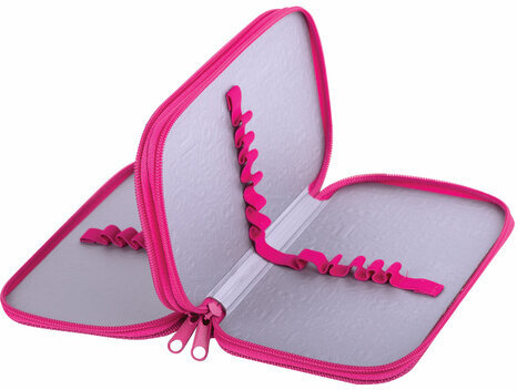 Пенал ЮНЛАНДИЯ, 2 отделения, ламинированный картон, блестки, 19х11 см, "Girl", 270887