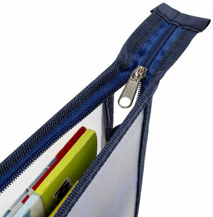 Папка для тетрадей ЮНЛАНДИЯ А4, 1 отделение, пластик, на молнии, "Speedy car", 271080