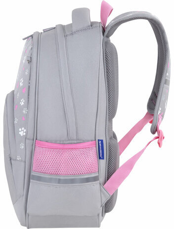 Рюкзак BRAUBERG SOFT, 2 отделения, 3 кармана, "Sleepy cat", СВЕТЯЩИЙСЯ, 40х31х15 см, 272035