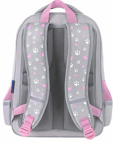 Рюкзак BRAUBERG SOFT, 2 отделения, 3 кармана, "Sleepy cat", СВЕТЯЩИЙСЯ, 40х31х15 см, 272035