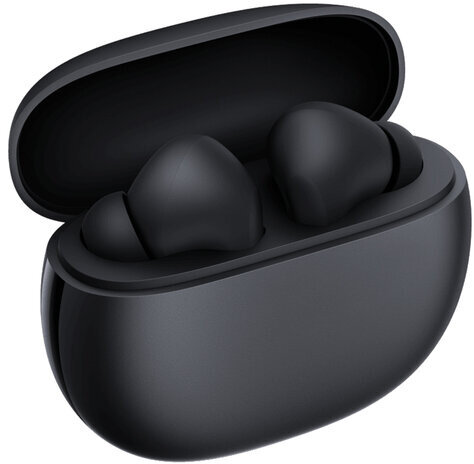 Наушники с микрофоном (гарнитура) беспроводные XIAOMI Redmi Buds 4 Active, Bluetooth, черные, BHR6992GL