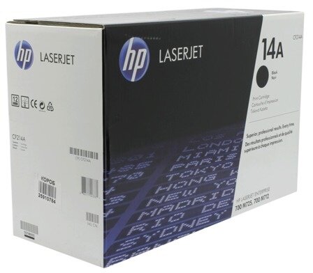 Картридж лазерный HP (CF214A) LaserJet Enterprise M725/M712, №14A, оригинальный, ресурс 10000 страниц